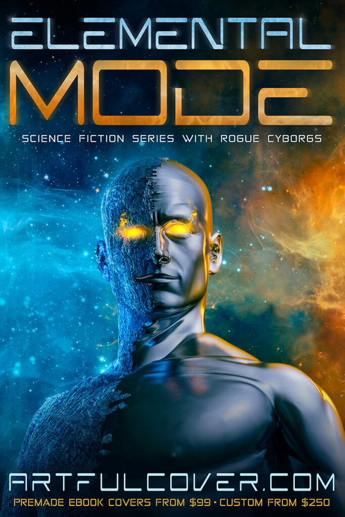 science fiction premade book cover design by Los Angeles graphic designer Mich Fisher