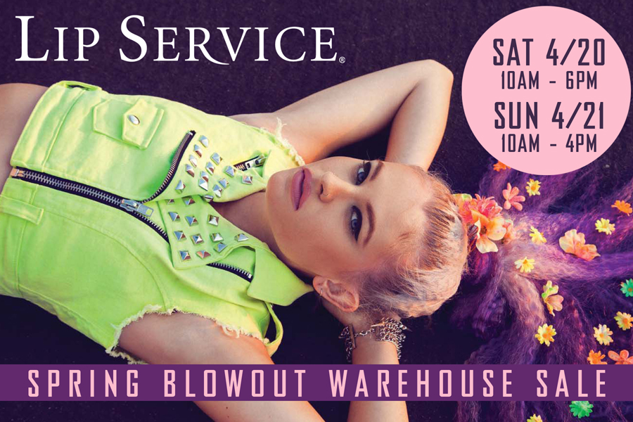 fashion branding design - social media graphics design - Lip Service warehouse sale