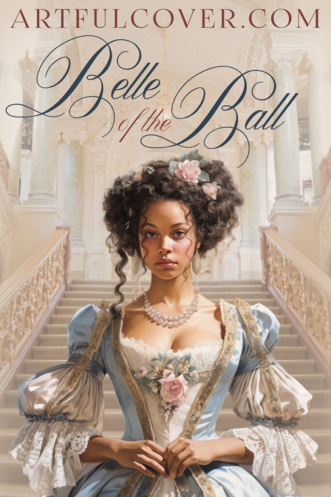 YA historical romance premade book cover design by Los Angeles graphic designer Mich Fisher