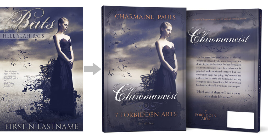 premade book cover design by Los Angeles graphic designer Mich Fisher