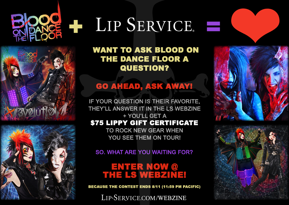 Social Media Graphics Design by Los Angeles graphic designer Mich Fisher - Lip Service, Blood on the Dance Floor