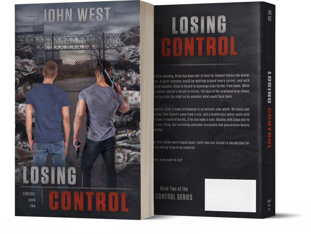 custom book cover design by Los Angeles graphic designer Mich Fisher - Losing Control (The Control Series) by John West