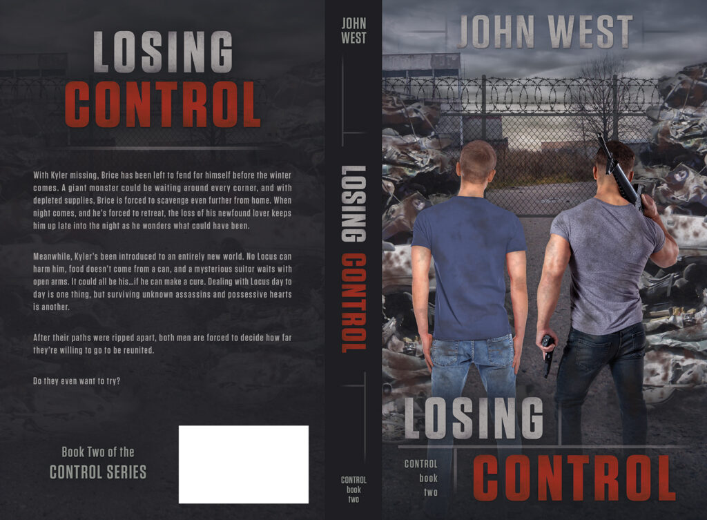 custom book cover design and series branding design by Los Angeles graphic designer Mich Fisher - Losing Control (The Control Series) by John West