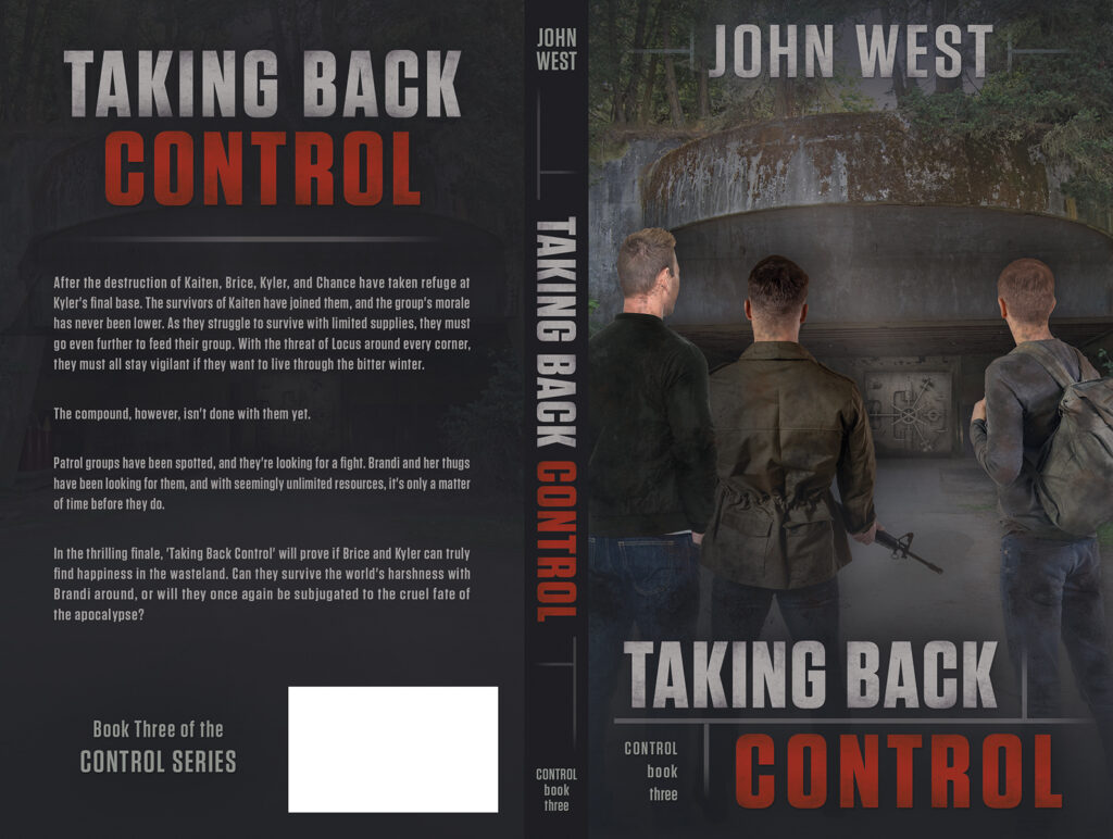 custom book cover design and series branding design by Los Angeles graphic designer Mich Fisher - Taking Back Control (The Control Series) by John West