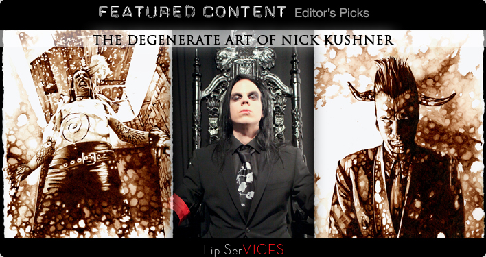 Social Media Graphics Design by Los Angeles graphic designer Mich Fisher - Lip Service, Nick Kushner