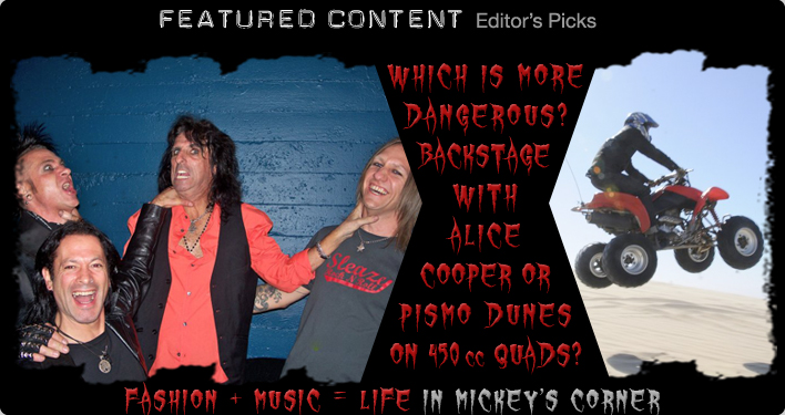 Social Media Graphics Design by Los Angeles graphic designer Mich Fisher - Lip Service, Jetboy, Alice Cooper